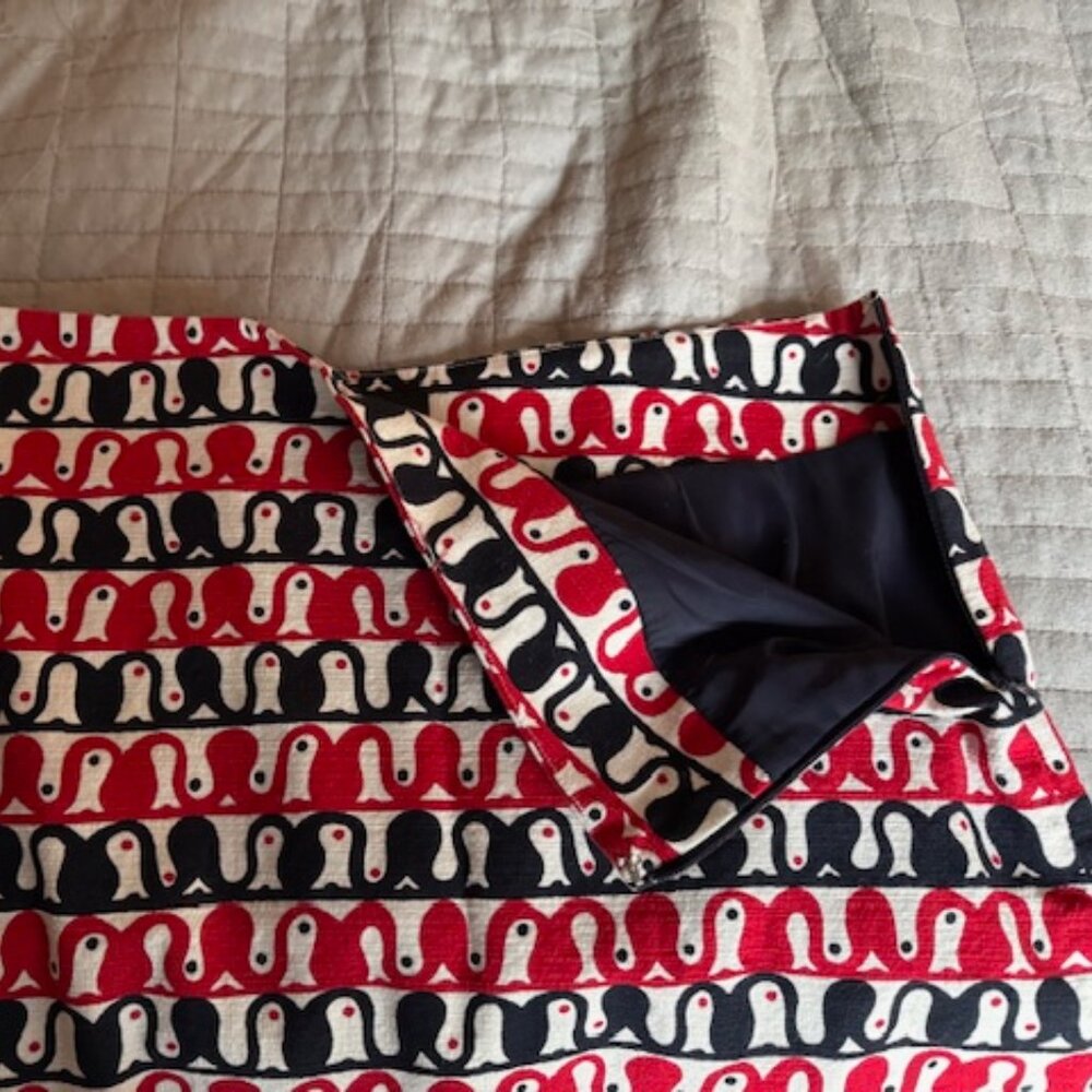 Talbots Petite Fish Pattern Mini Skirt - Picture 2 of 3
